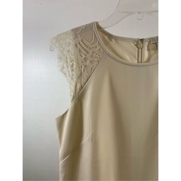 J Crew Factory Ivory Lacy Mini Dress Size 6 - Picture 3 of 7